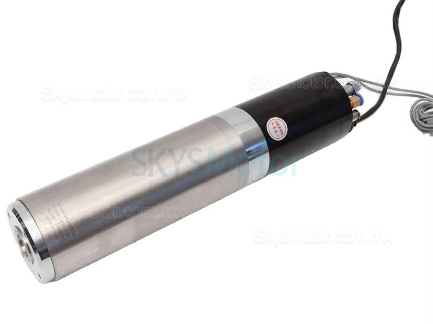 Motor de husillo ATC (cambio autom&aacute;tico de herramientas) refrigerado por agua de 1,5kW, 220V/380V, JGL-80-1.5K, 0,6Nm, 24000RPM, ISO20